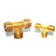 Brass Tee Connection Male Thread.